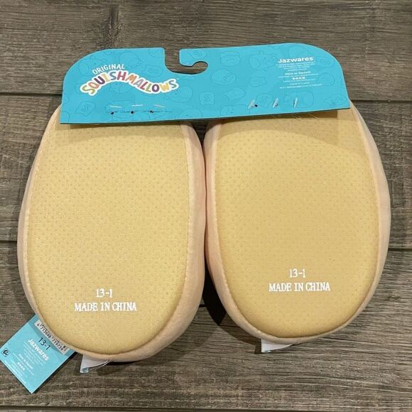 Squishmallow Slippers Girls Pink Dabria Donut Doughnut Plush Size 13-1 NEW - Picture 7 of 10